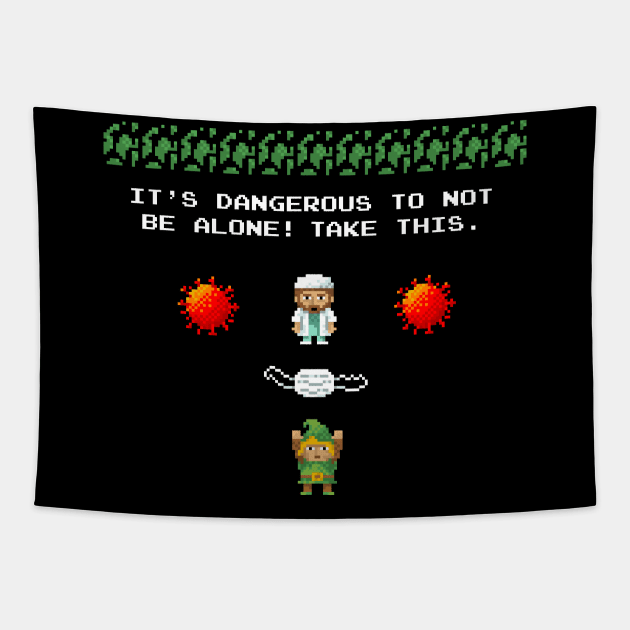 Dangerous to not wear a mask Tapestry by kg07_shirts