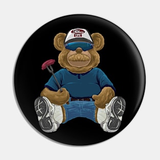 dad teddy bear Pin