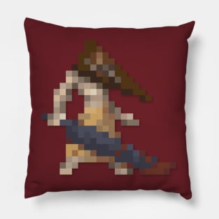 Pyramid Head low-res pixelart Pillow