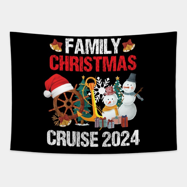 2024 Family Birthday Cruise Vacation Matching Group Tapestry by printalpha-art