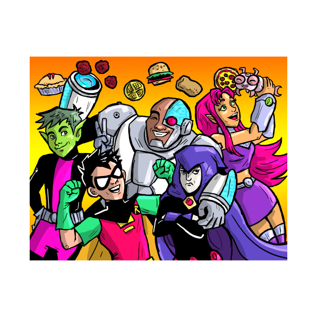 Titans GO! by Mandapandarawks