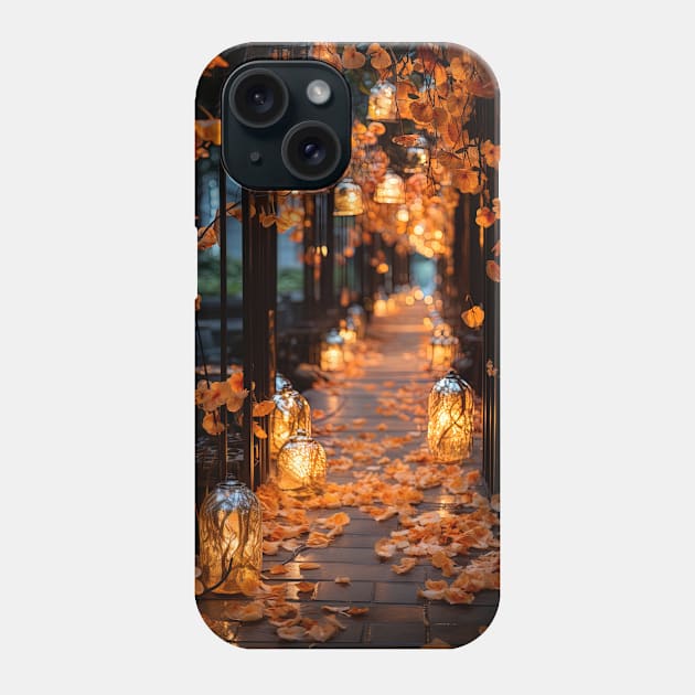 street full of magical lamps Phone Case by Maverick Media