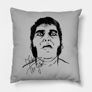 Vintage Andre The Giant Signature Pillow