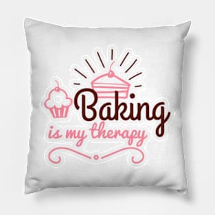 Baking Is My Therapy, Gift For Father, Gift For Fathers, Gift For Dad, Gift For Daddy Pillow