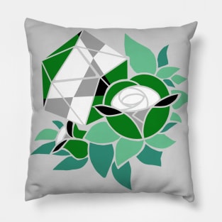 Pretty Poly Rose Aegoromantic Pride Pillow