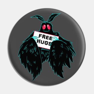 Free Hugs Mothman Pin