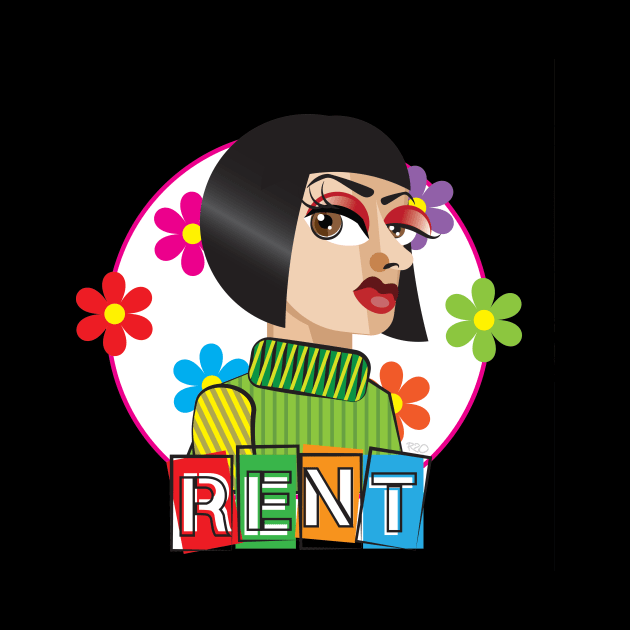 Hedwig's Midnight Radio Presents: RENT - Podcast Logo Without Text (by Raziel) by Sleepy Charlie Media Merch