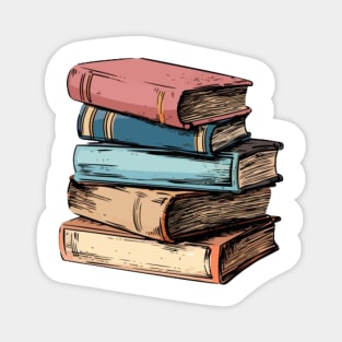 Stack of Books Magnet