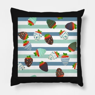 Sailor Neptune Themed Strawberries Pillow