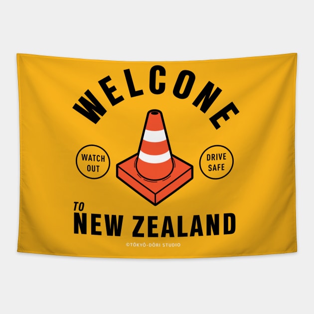 Welcone to New Zealand! Tapestry by MoustacheRoboto