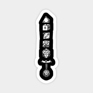 Dice Sword Funny Dungeons And Dragons DND D20 Lover Magnet