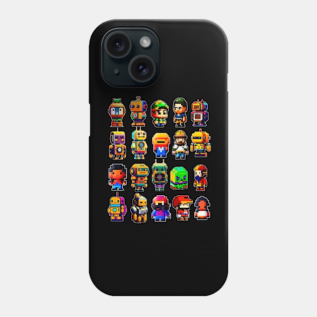 Creative Pixel Dolls Phone Case by enyeniarts