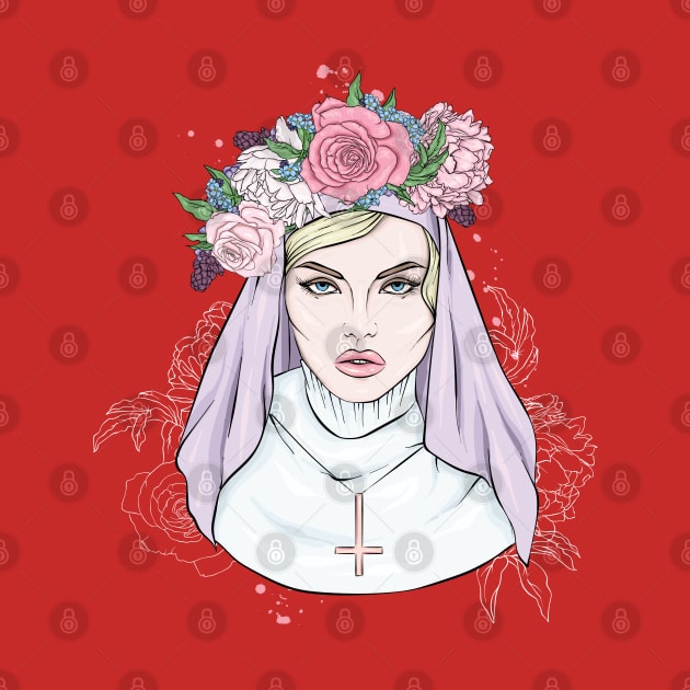 Beautiful Satanic Nun by BlackRavenOath