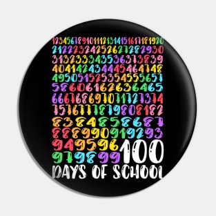 100Th Day Of School Teacher Kids 100 Days Math Numbers Pin