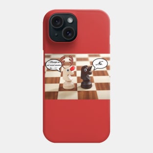 Funny Christmas Reindeer Chess Pieces Phone Case