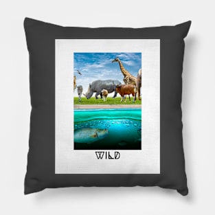 Wildlife art Pillow