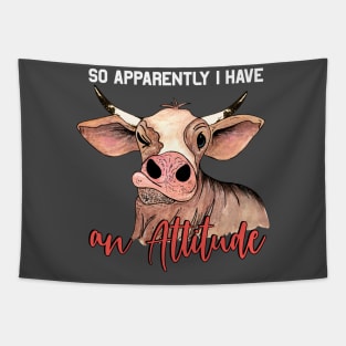 Heifer with attitude Tapestry