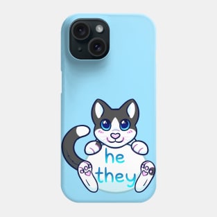 Kitty Pronouns - He/They Phone Case