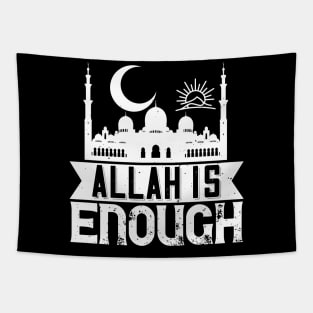 Allah is enough - Islamic Muslim Phrase Gift Tapestry