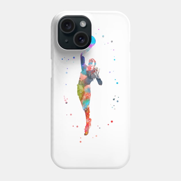 Volleyball girl Phone Case by RosaliArt