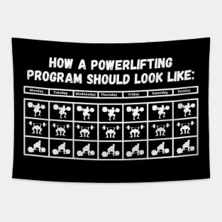 Powerlifting Program White Tapestry