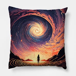 A Planet Being Consumed By A Black Hole Pillow