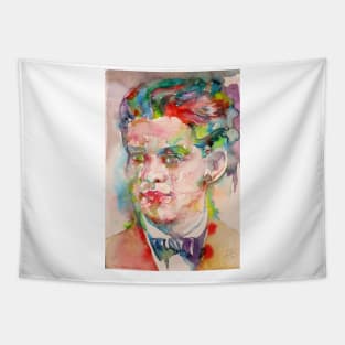 FEDERICO GARCIA LORCA - watercolor portrait .1 Tapestry