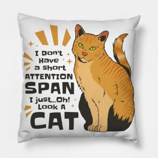 Distracted by Felines Pillow