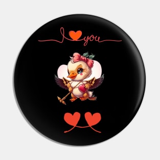 I love u duck Pin