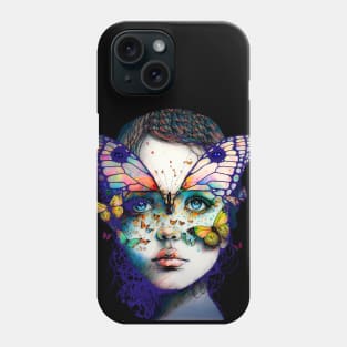 Butterfly Princess No. 2: Perfection is Overrated on a Dark Background Phone Case