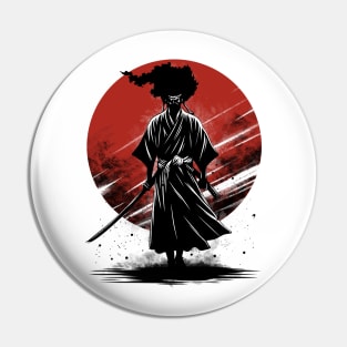 Black Samurai Pin