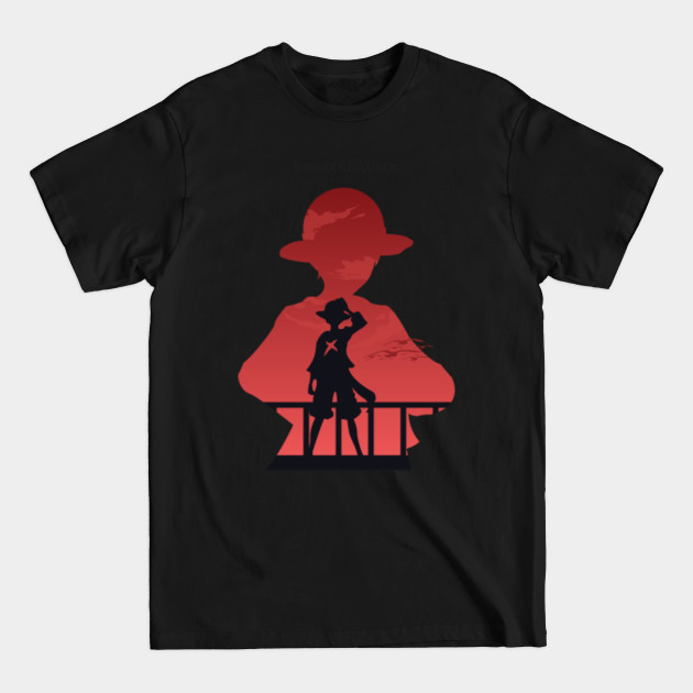 Discover Luffy One Piece in Silhouette - One Piece - T-Shirt