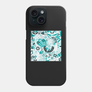 Scandinavian Maximalist Folk Design Phone Case