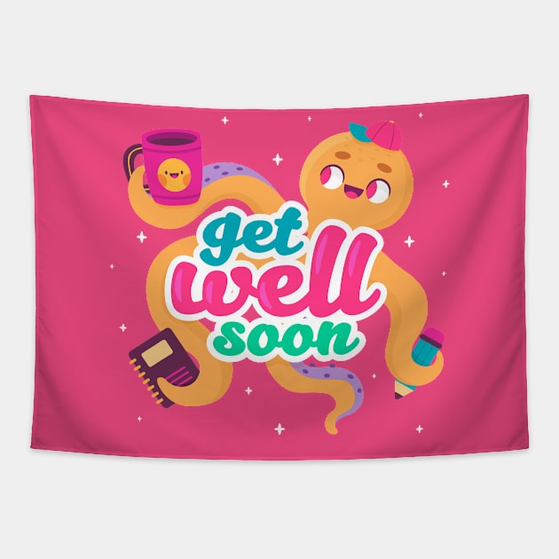 Get Well soon Tapestry by Mako Design 