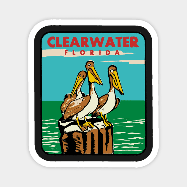 Vintage Clearwater Decal Magnet by zsonn