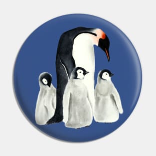 Emperor penguins Pin