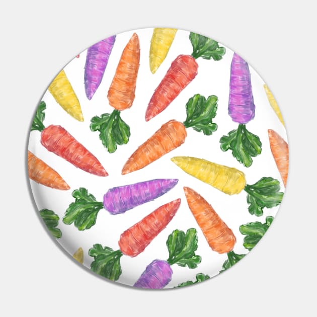 Multicolor Carrots Pin by MAXLEE