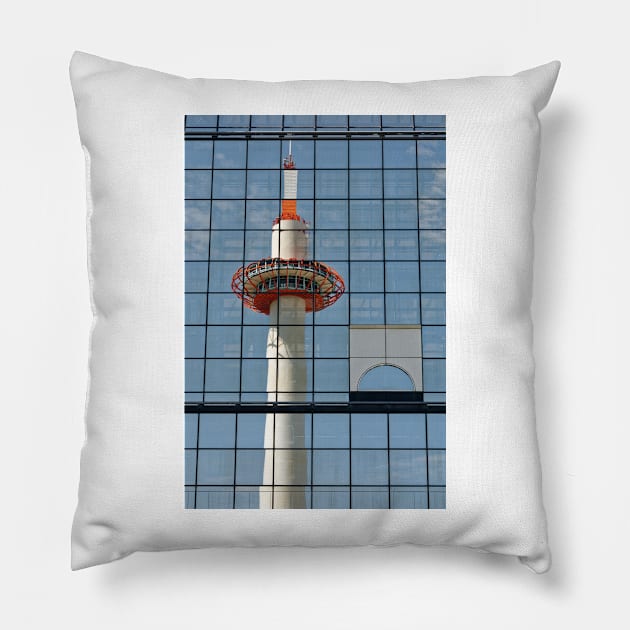  Kyoto Tower Pillow by Offiinhoki