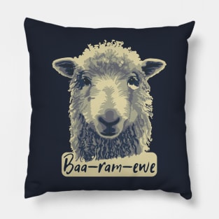 Baa-Ram-Ewe Sheep Pillow