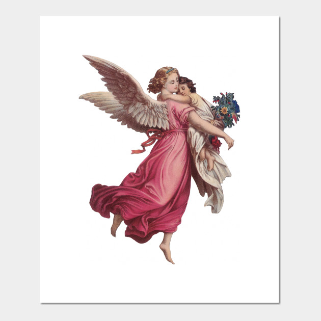 Vintage Victorian Era Christmas Angel Angels Posters And Art Prints Teepublic Uk