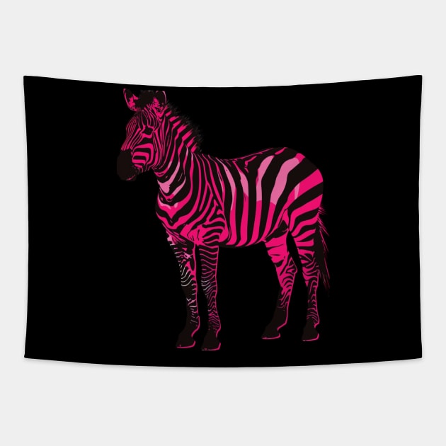 Zebra Fast Foals Tapestry by A Cyborg Fairy