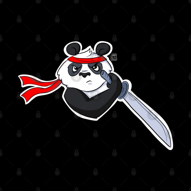 Ninja Panda T-Shirt Martial Arts for Warrior Ninjas by Band of The Pand