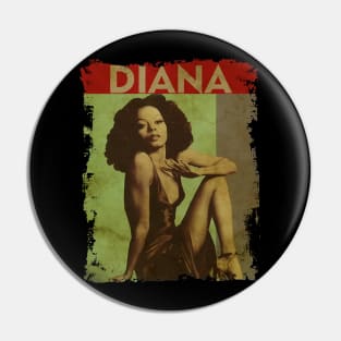 TEXTURE ART-Diana Ross - RETRO STYLE 2 Pin