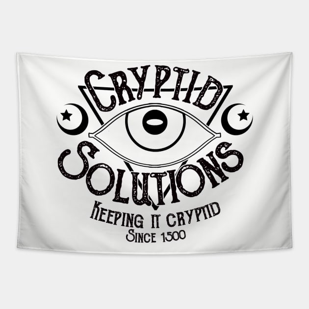 Cryptid Solutions (WHITE) Tapestry by RileyOMalley