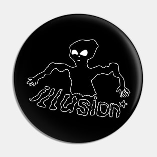 Alien illustration Pin