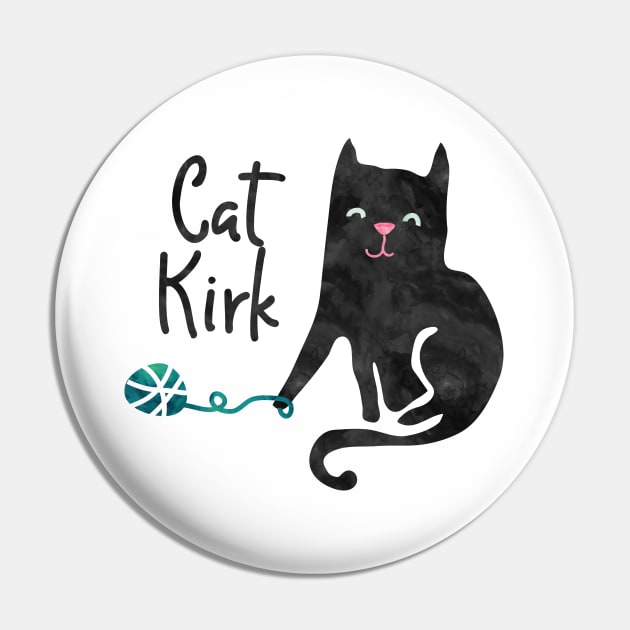 Cat Kirk Pin by Stars Hollow Mercantile