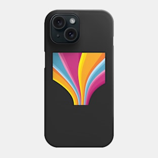 Retro 80s Rainbow Swirl Phone Case