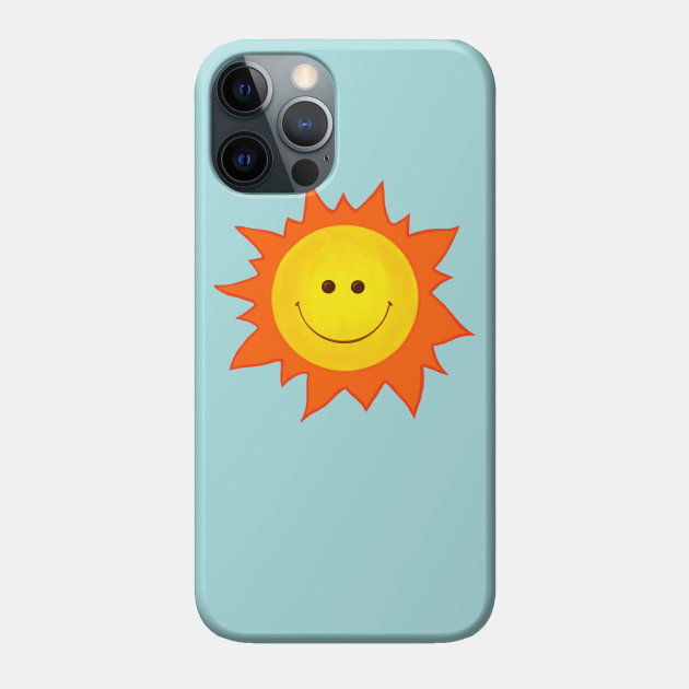 Cute Happy Smiling Sun - Happy Sun - Phone Case