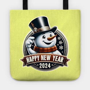 Frosty's Holiday Magic: Celebrate Christmas and Ring in the New Year with Whimsical Designs! Tote
