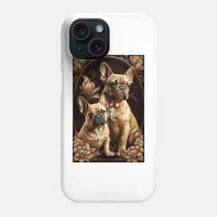 Mother and Puppy French Bulldogs Phone Case